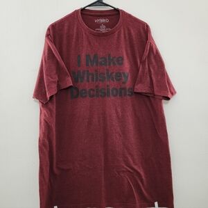 🦋 Hybrid & Company Men's Burgundy Graphic Tee